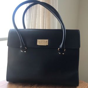 Kate Spade Black Leather Tote